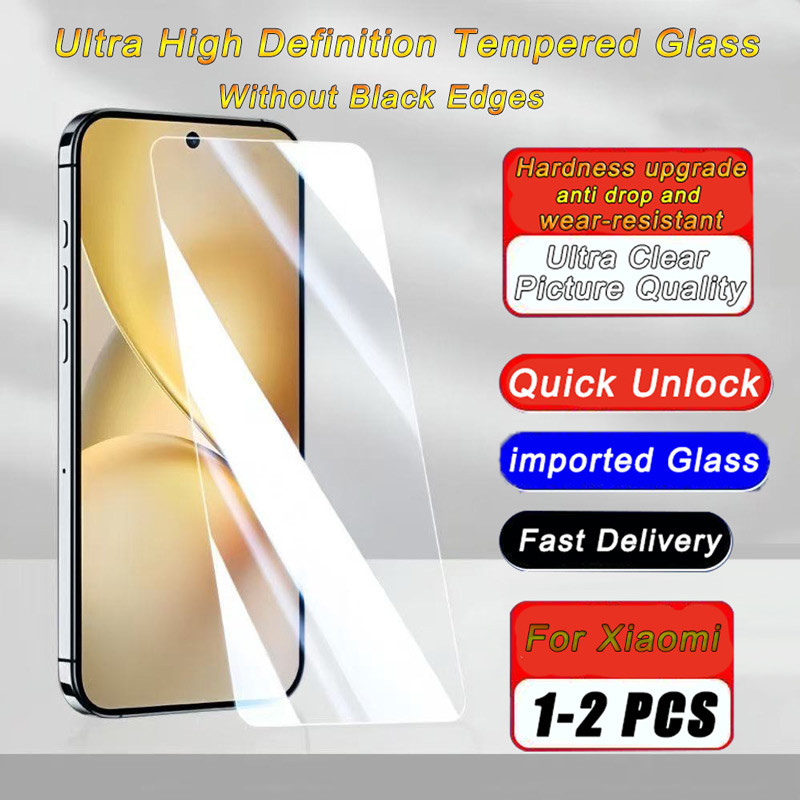 ฟิล์มกระจกใสสำหรับ Xiaomi Poco X7 X6 Neo X5 X4 X3 NFC M7 M6 M5 M5s M4 M3 F7 Ultra F6 F5 F4 GT Pro Pl