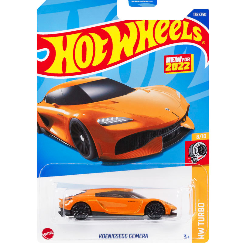 HotWheels HotWheels HotWheels GEMERA ไฟฟ้า Supercar/สีส้ม TGEMERA 138 22M