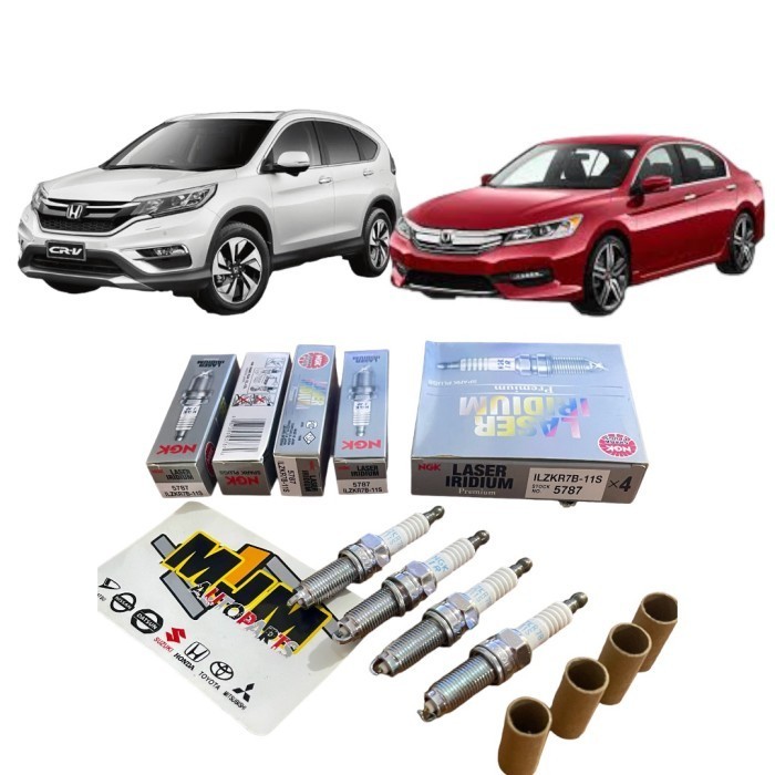 หัวเทียนอิริเดียม Ngk สําหรับ honda all new crv gen4/Acord IZKR7B-11s ชุด (4 ชิ้น)