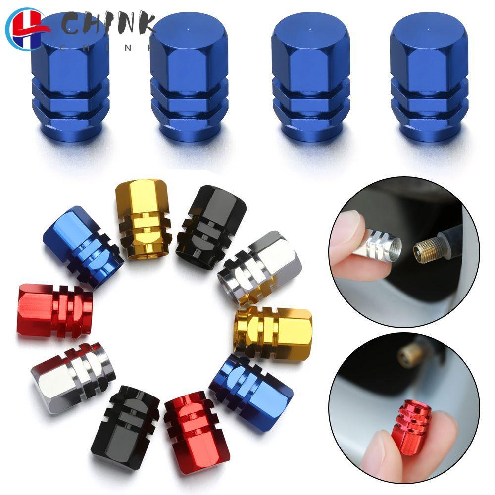 CHINK ฝาครอบล้อยาง 4 ชิ้น กันน้ำสำหรับรถยนต์และมอเตอร์ไซค์