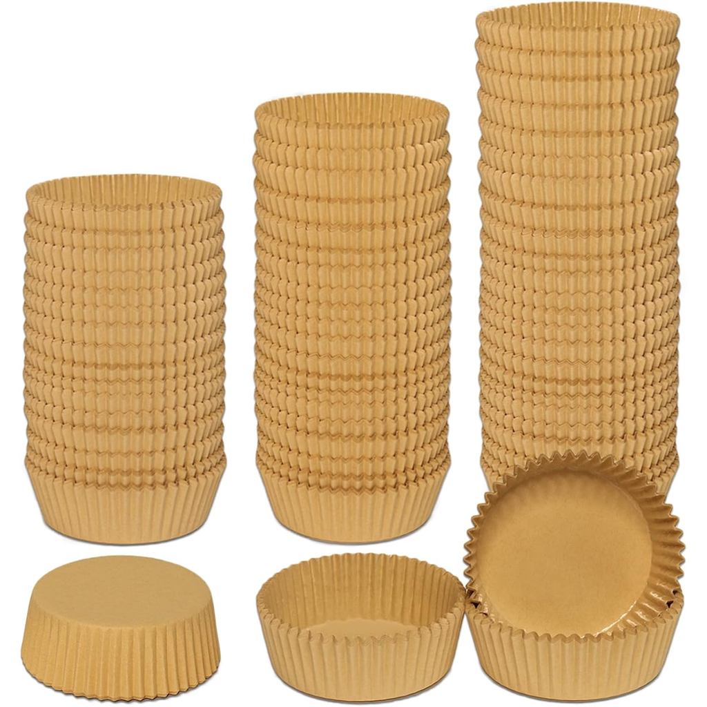 Extra Jumbo Cupcake Liners 200 Pcs, 3.54 Inch Parchment Muffin Liners for Baking, Muffin Papers Baki