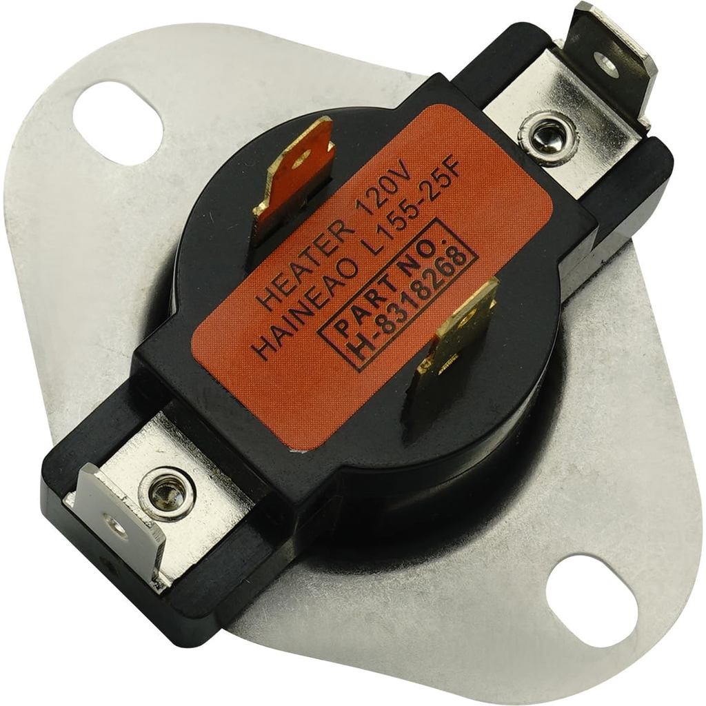 WP8318268 Dryer Cycling Thermostat Compatible with Whirlpool Replaces 3977425, 3977706, AP6012744 | 