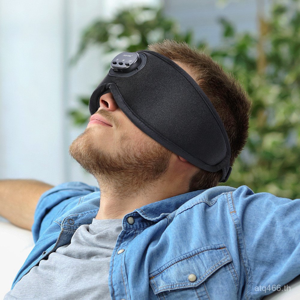 เพลง 3D Breathable บลูทูธนมผ้าไหม Sleeper เสียงสีขาว Eye Socket สมาร์ท Full Shading Eye Mask ขายร้อน