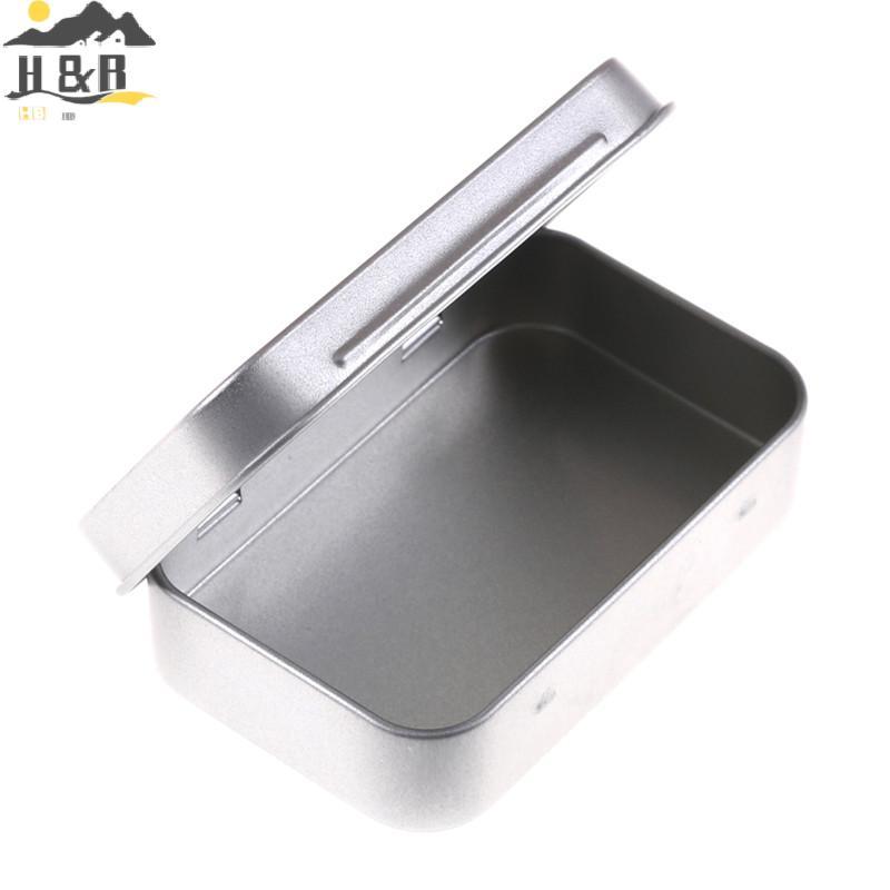 H&B Nov 90*60*20 มม.โลหะดีบุก Flip Storage Box Case Organizer สําหรับเหรียญ Candy Keys {th}