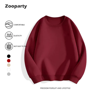 Sweatshirts ใหม่ Basic คอกลม เสื้อแขนยาว ใส่สบาย นุ่ม มี 5 สี สไตล์ลำลอง(ส่งเร็ว จัดส่งจากไทย)