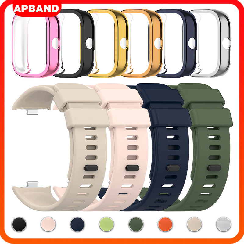 สายซิลิโคน นุ่ม ยางกีฬา สายรัดข้อมือ เคส TPU ปกป้อง Gores for Smartwatch Xiaomi Redmi Watch 6 5 4 อะไหล่