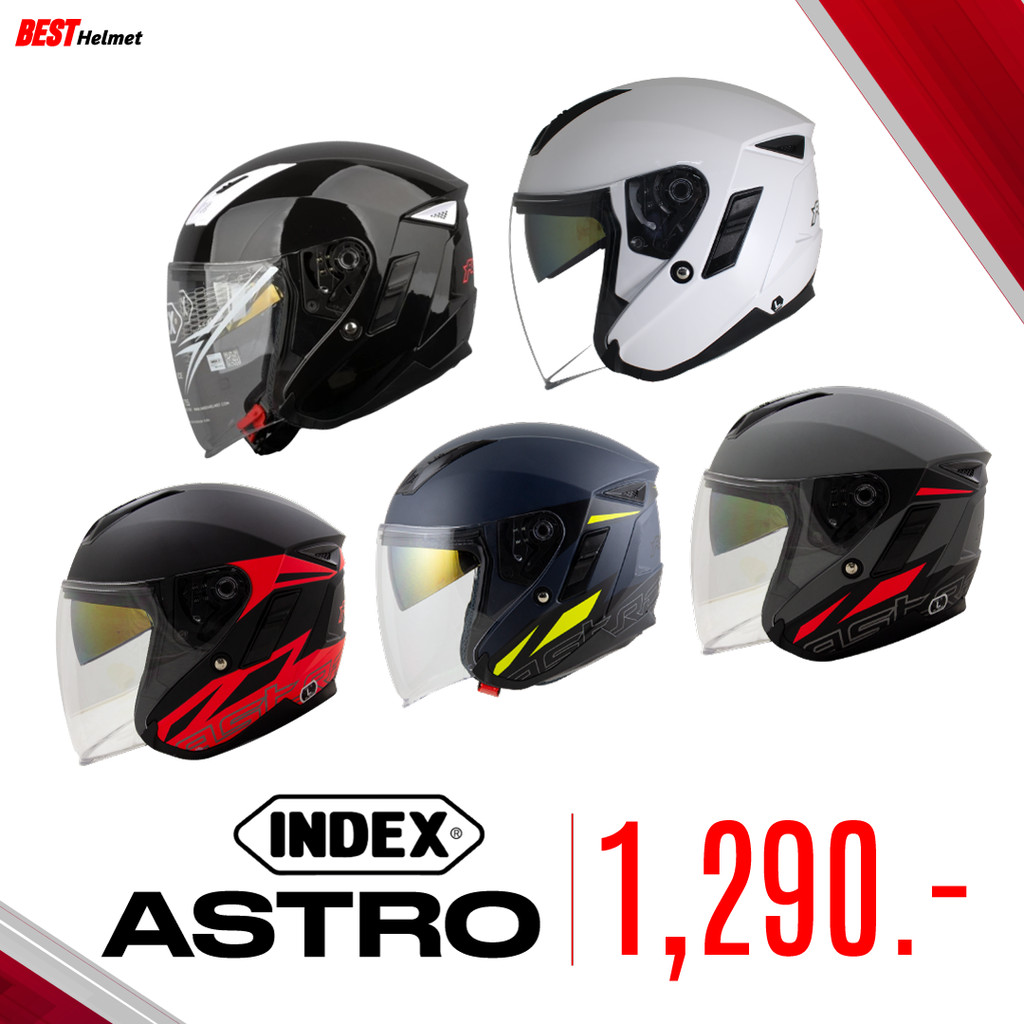 หมวกกันน็อคครึ่งใบ INDEX Astro
