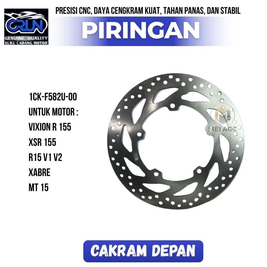 1CK-F582U-00 แผ่นหน้า Yamaha Vixion R 155 XSR / R15 V1 V2 / XABRE MT 15 CRUN