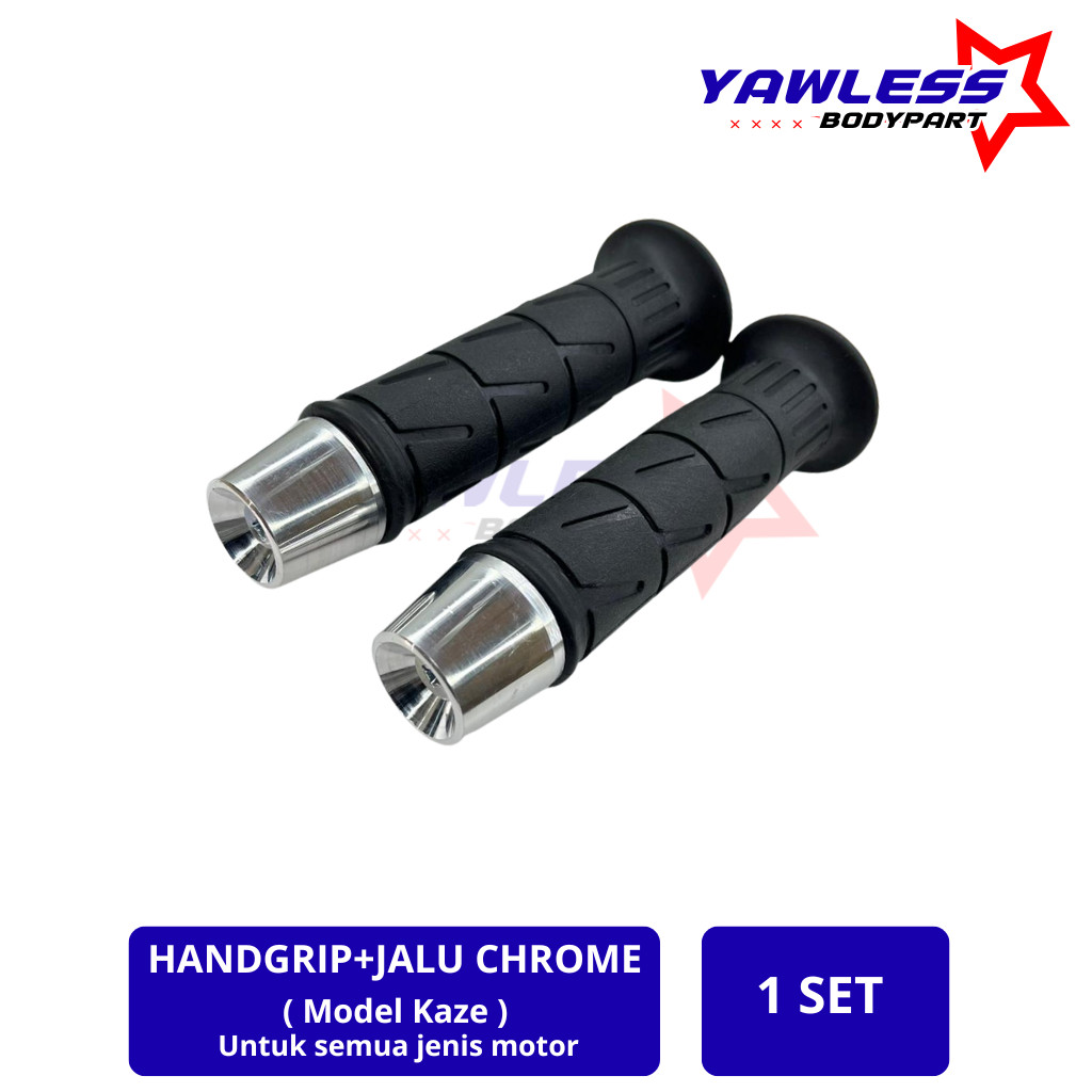 [SR] ปลอกแฮนด์ akaze ชุด jalu pcx chrome handf ฝาครอบแก๊ส kaze kz + jalu crome รุ่น pcx universal mo