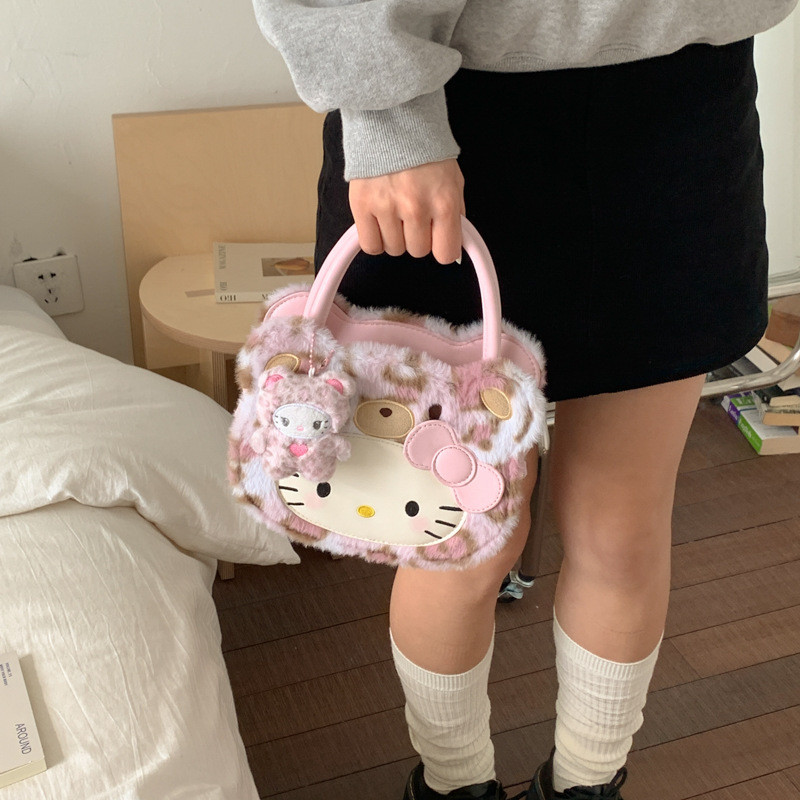 LHL BOUTIQUE  กระเป๋าถือ Hello Kitty น่ารักและเบา สไตล์แฟชั่นทันสมัย - รูปที่ 3