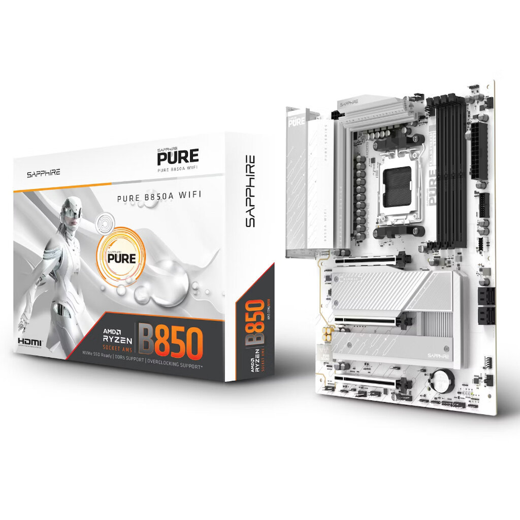 Mainboard Sapphire Pure B850A WiFi7 DDR5 ATX Socket AM5