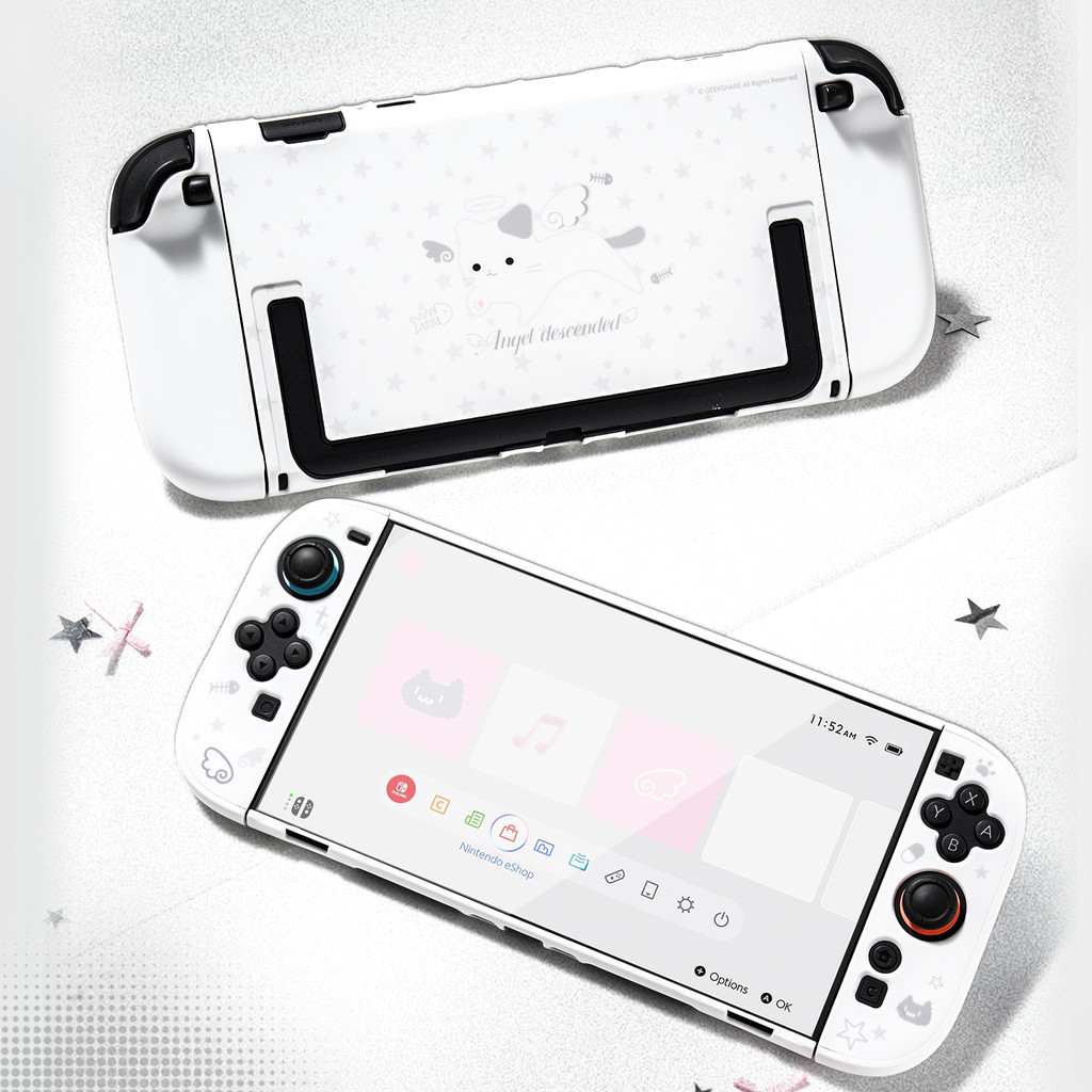 Geekshare Star Cat Anti-Drop เคสป้องกันน่ารักสําหรับ Nintendo Switch 2 (2025)
