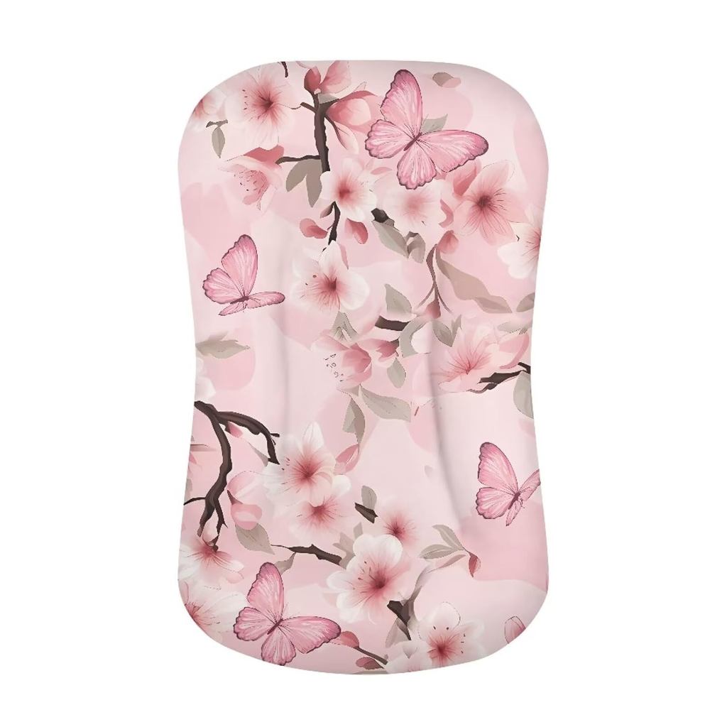 ดอกไม้ผีเสื้อเก้าอี้เด็กหมอนสําหรับสาว Snuggle Me Lounger,สีชมพูเด็ก Nest Lounger สําหรับเด็กวัยหัดเ