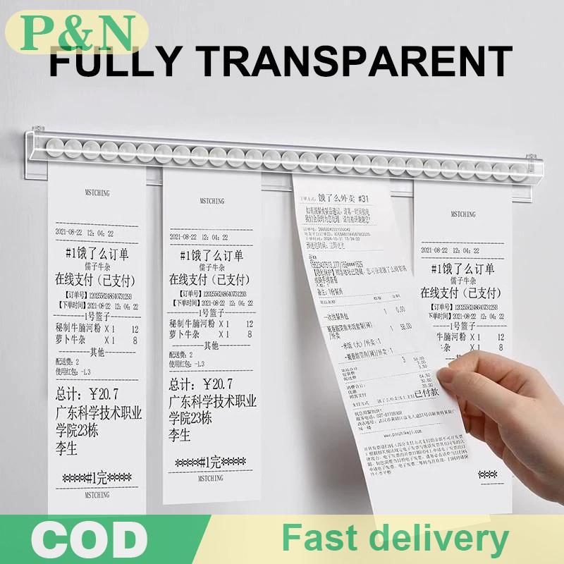 [P&N] 1/2 ชิ้น30/40/50 ซม.ห้องครัว Takeaway Order Organizer ผู้ถือตั๋ว PVC Takeout Orders ร้านอาหารตั๋ว Rack สําหรับคาเฟ่ผับ [cod]