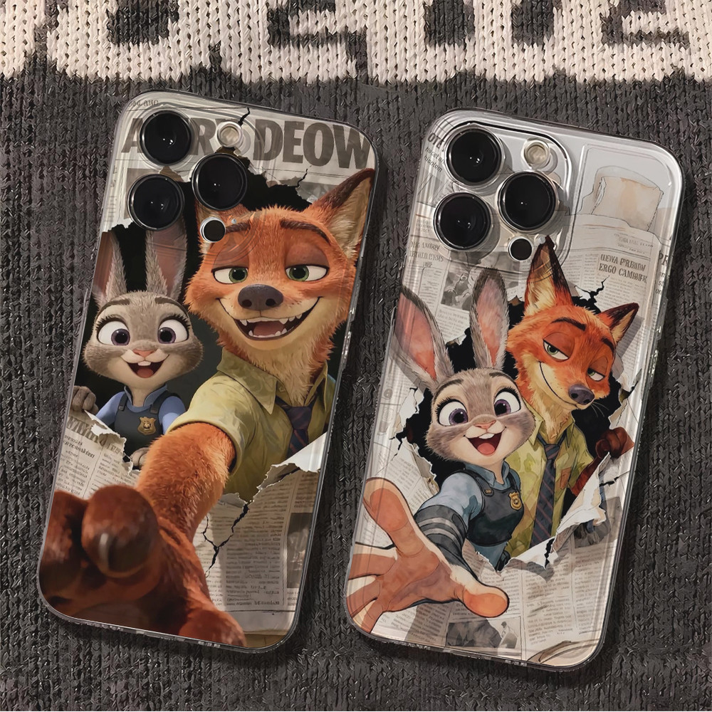เคสไอโฟน11 ซูมสองครั้งตลกกระต่ายกระต่ายอ่อนนุ่ม สำหรับ iPhone 13 16 17 11 15 14 12 Pro Max 15 7 8 16 14 Plus XR X XS Max