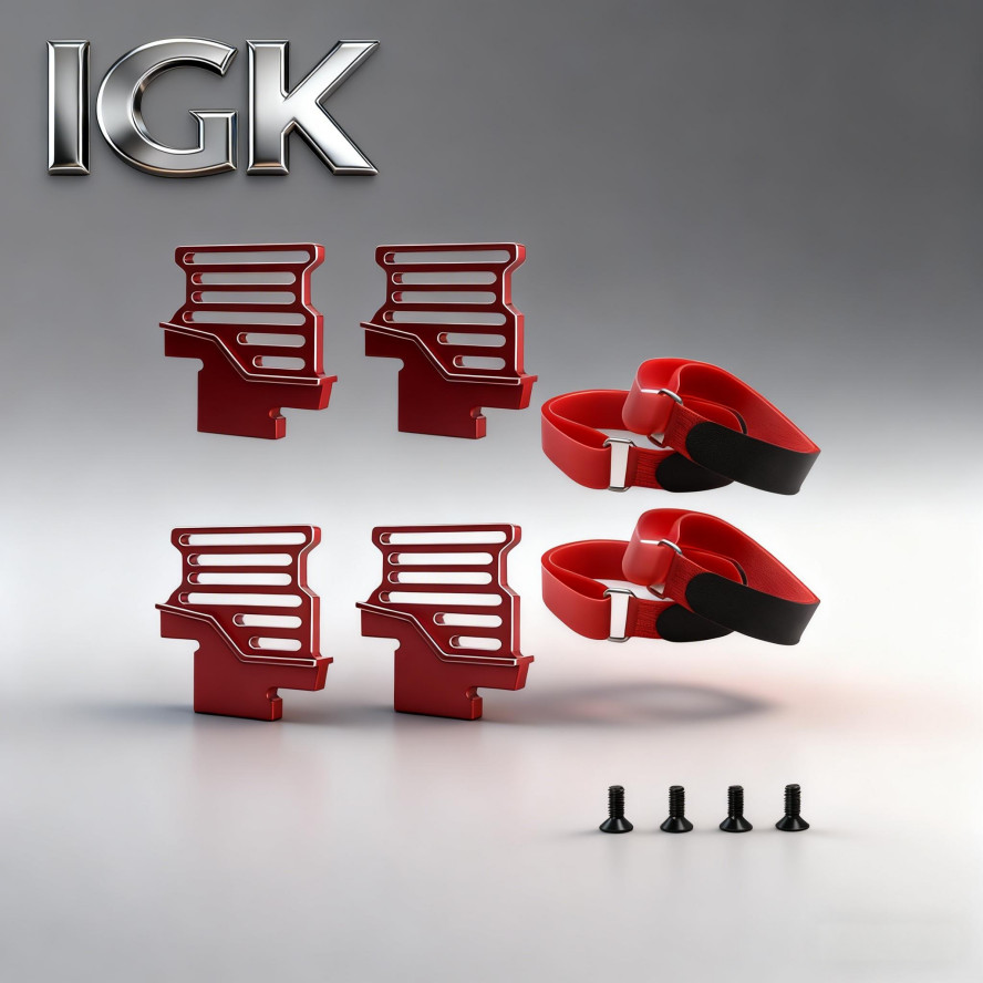 โลหะสูงแบตเตอรี่ผู้ถือ Mount Hold Down แบตเตอรี่สําหรับ TRAXXAS 1/6 XRT 8S