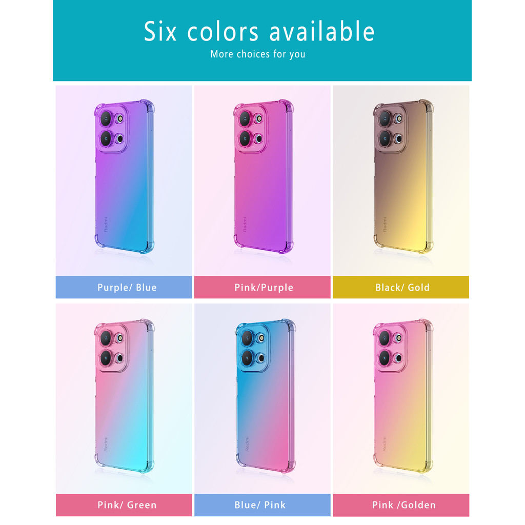 Xiaomi Redmi 15C Redmi 14C Redmi 13C Redmi A3 Redmi A5 Redmi A3xเคสโทรศัพท์สี่มุมเคสโทรศัพท์TPU soft