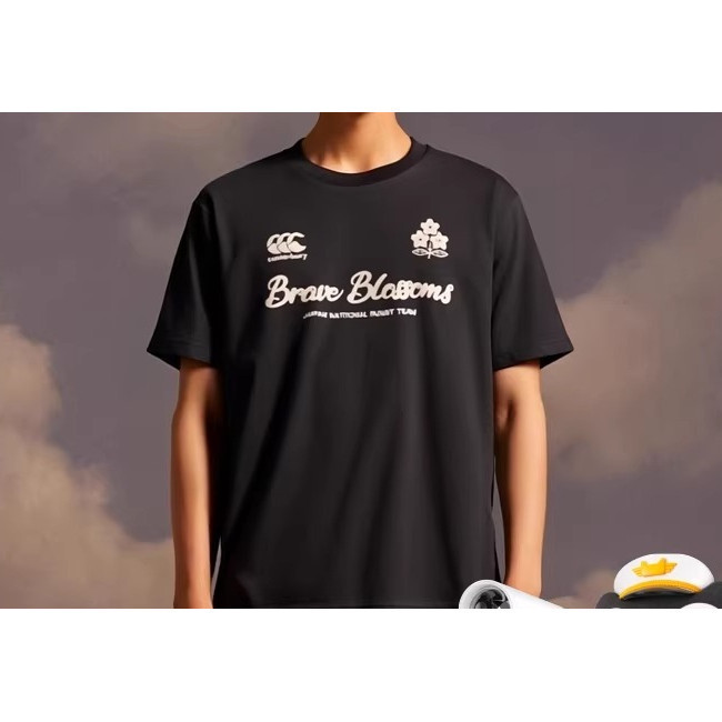 Canterbury Mens and Womens Same Rugby Training Fashion Print 100% Cotton Loose Top T-shirt