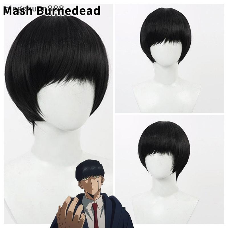 Pingchuan888 อะนิเมะ Mashle: Magic และกล้ามเนื้อคอสเพลย์วิกผม 30 ซม.ck ผมสั้นทนความร้อนวิกผมสังเคราะ