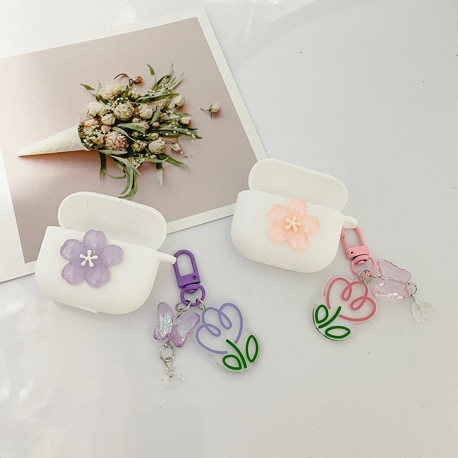 ดอกไม้หูฟังสําหรับ HONOR Earbuds Open /CHOICE Open/TiinLab /LCHSE2 เคสซิลิโคนกล่องได้ยิน