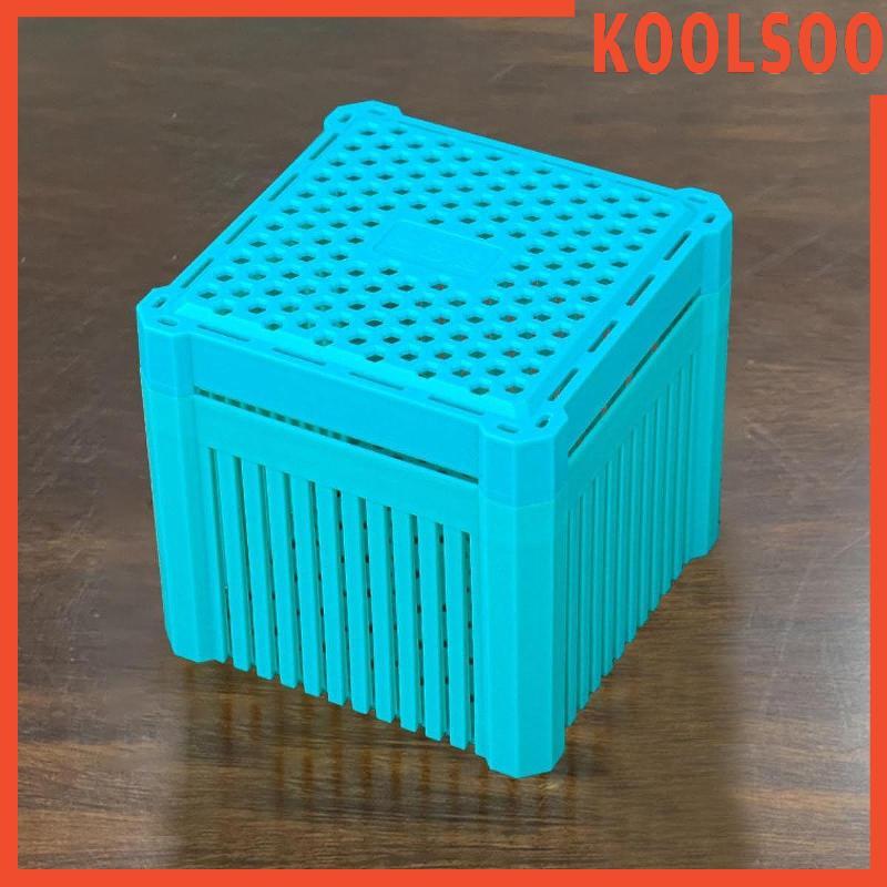 [Koolsoo] กล่องเก็บการกรองตู้ปลาทนทานแบบพกพามืออาชีพ, Hollow Premium, PVC Water Purification Cube Filter Media Organizer