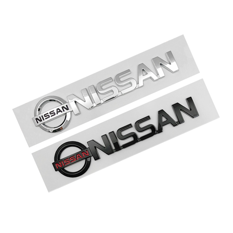 ABS 3D รถด้านหลังสติกเกอร์สัญลักษณ์ Trunk Tail Badge สําหรับ Nissan Almera Sylphy Altima Sentra Qash