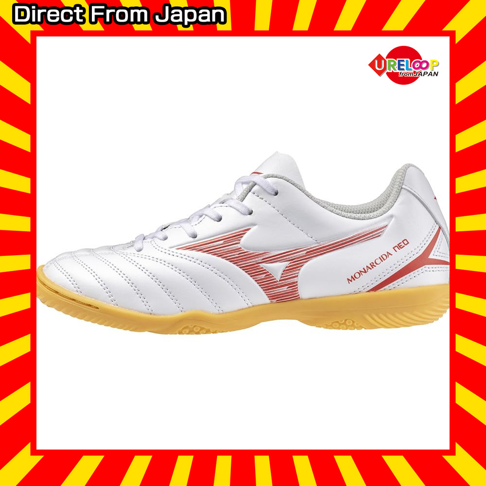 รองเท้าฟุตซอลสำหรับเด็ก Mizuno Monar Cider NEO 3 SELECT Jr. สวมใส่สบาย น้ำหนักเบา ดีไซน์กว้าง เหมาะส