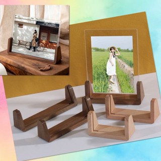 💥 กรอบรูป ไม้แท้ อะคริลิค ขนาด A4 6x4 นิ้ว มินิมอล แบบตั้งโต…