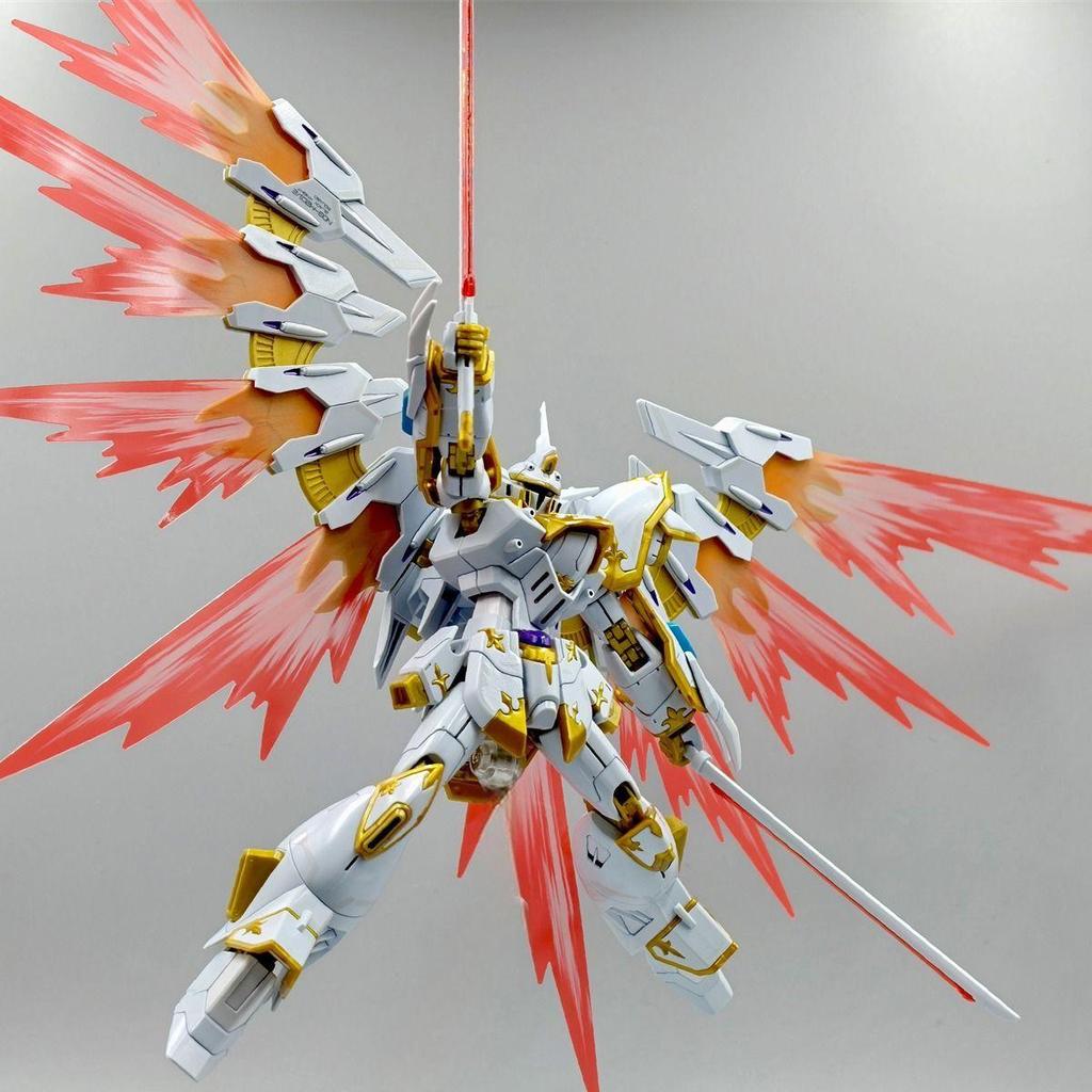 โมเดลประกอบ Black Knight Squad Shenniao Garuda HG 1/144 พร้อมสติกเกอร์น้ำและปีกแดง PET ของสะสมของขวัญ