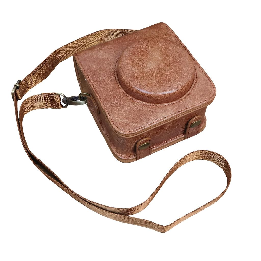 SIUTATDSH เคสกล้อง PU หนัง เหมาะสำหรับ instax ฟูจิฟิล์ม FUJIFILM instax mini 12 เคส เคสสายกล้อง กันก