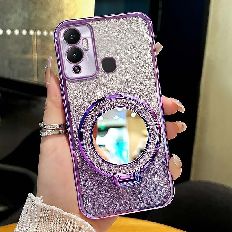 เคสโทรศัพท์ infinix Hot 12 Play NFC X6816C X6816 X6816D ซิลิโคนนุ่มเคสโทรศัพท์ฝาครอบปลอกโปร่งใสกระจก
