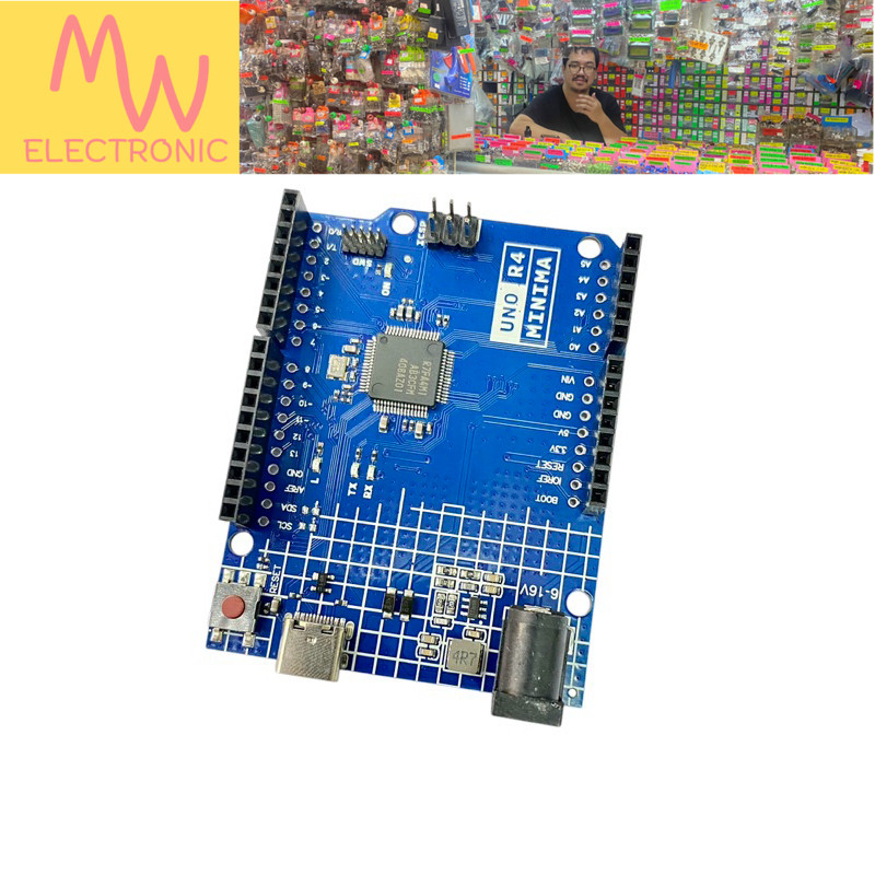 Arduino UNO R4 Minima Arduino UNO R4 (Compatible Board) รุ่นใหม่ USB Type-C
