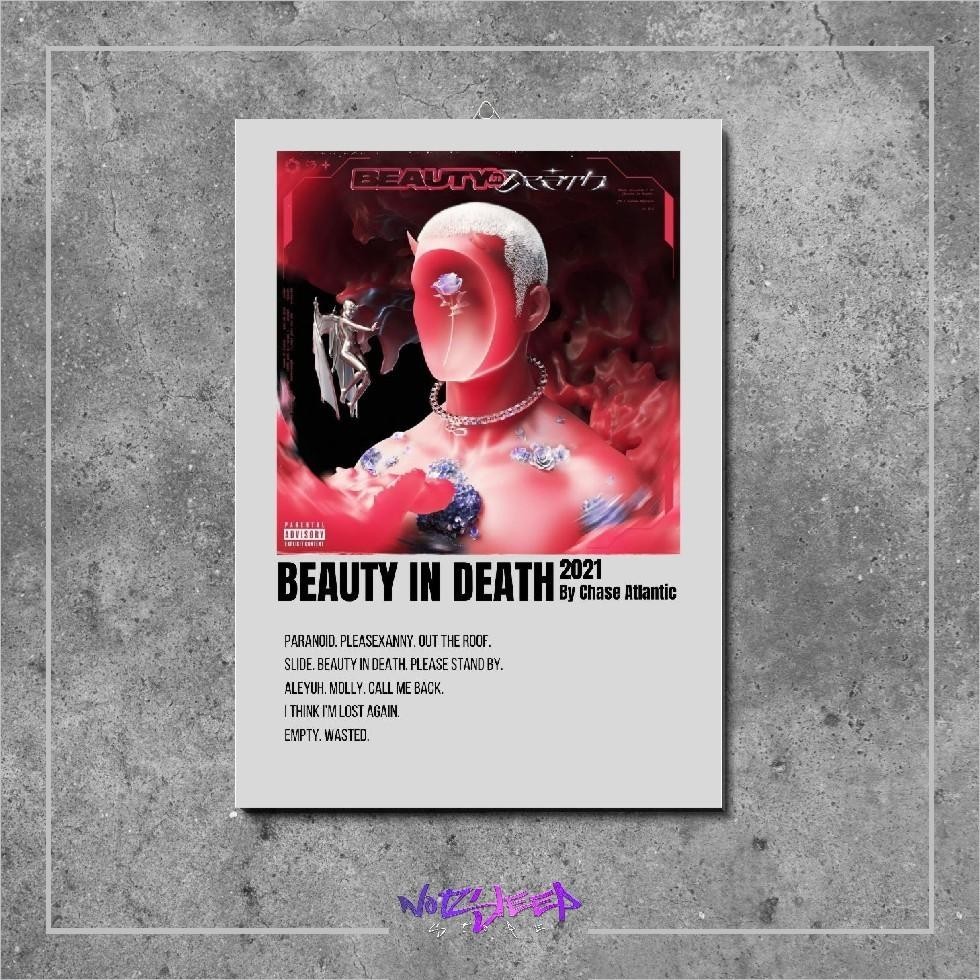 ความงามในความตาย Chase Atlantic Aesthetic Band หินช้า MDF 6 มม. ปกอัลบั้มเพลง