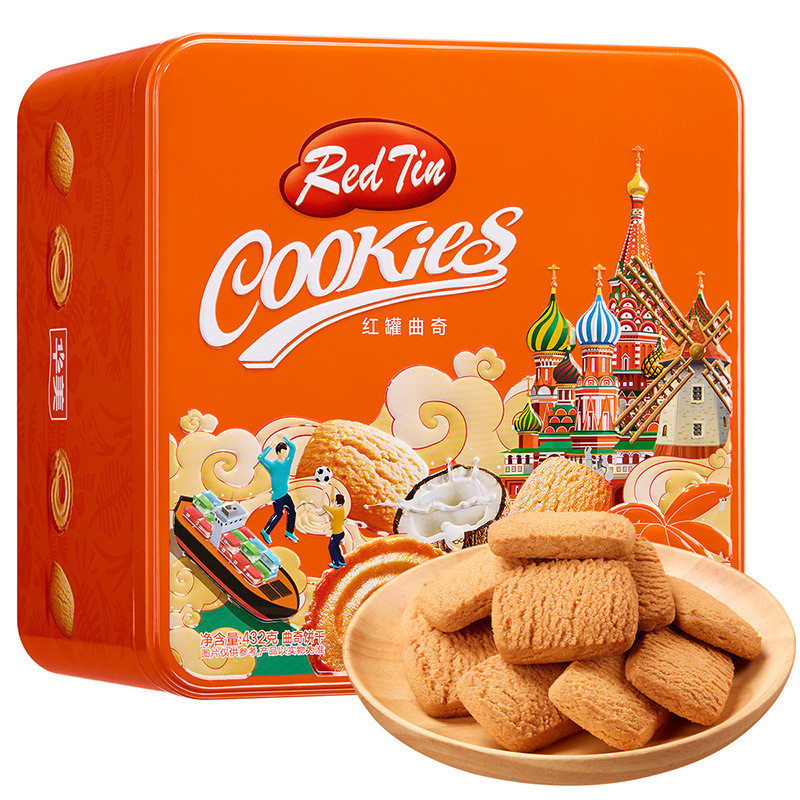 Huamei 432g คุกกี้เนยมะพร้าวขนมถั่ว Huamei 432g คุกกี้เนยมะพร้าว Huamei Nuts Snacks