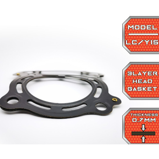 [ 3 LAYER / 3L / VPRO 3L ] LC135 V1-V8 / Y15 V1-V2 ASHUKA HEAD GASKET 65MM & 68MM