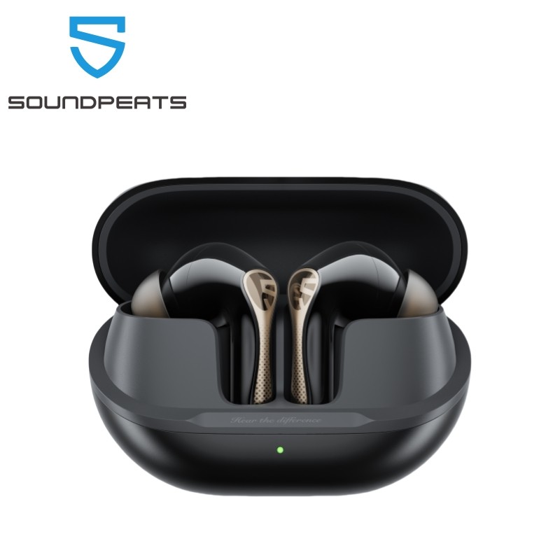SoundPEATS Air5 Pro+ หูฟังไร้สาย LDAC (Hires) aptX Lossless XMEMS Micro Speaker, AI ลดเสียงรบกวน Bluetooth 5.4