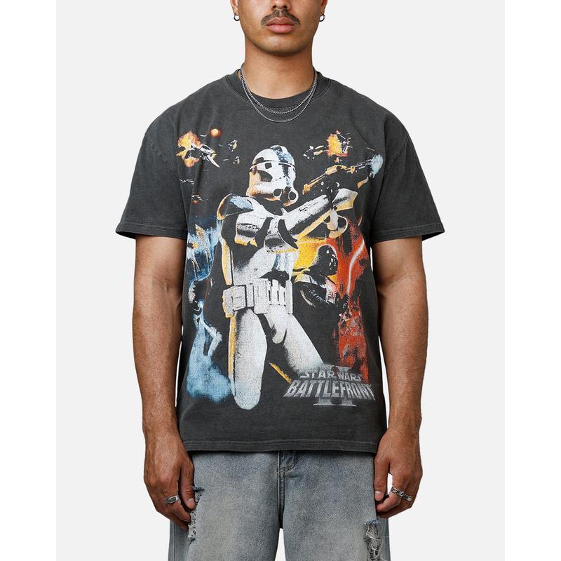 73Studio เสื้อยืดหนัก Star Wars Battlefront 2 สีดำ