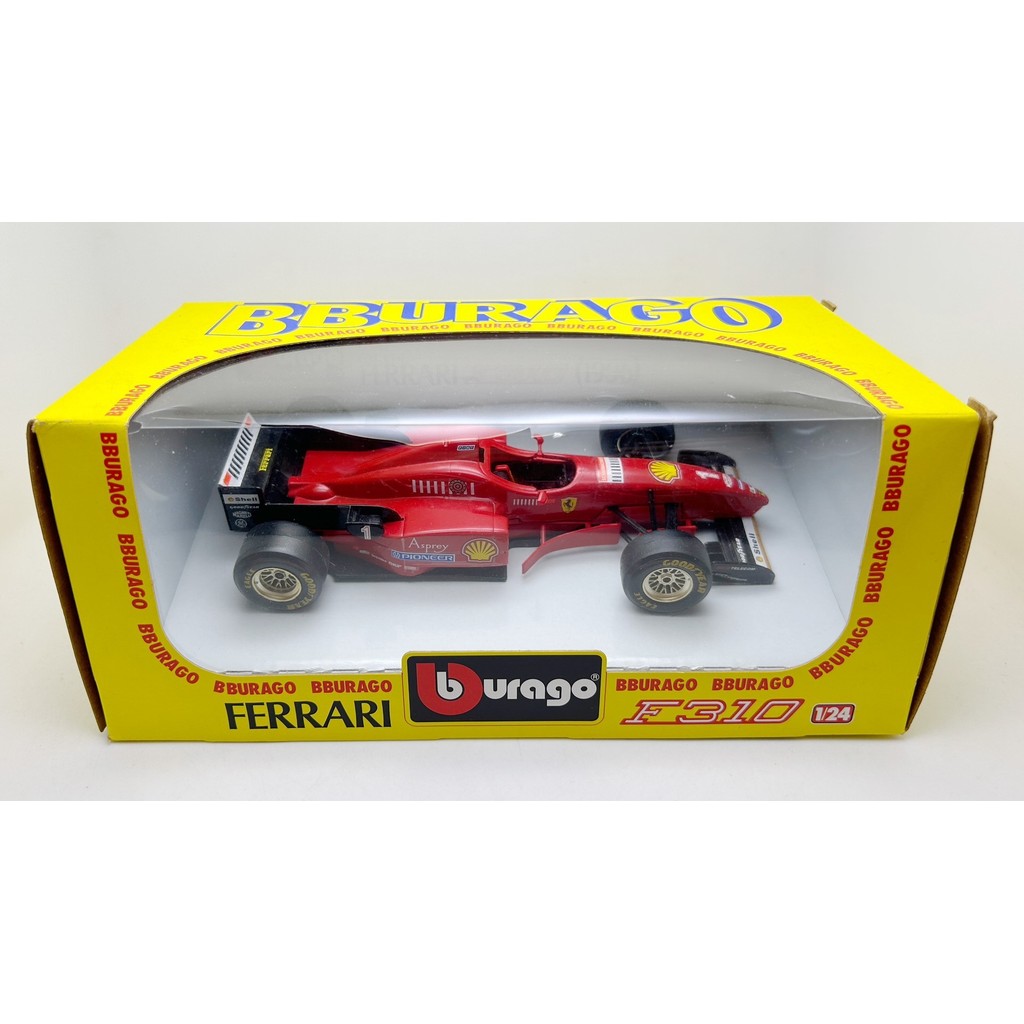[คลังสินค้าพร้อม] Made in Italy Burago Burago 1/24 Ferrari F310 Formula One F1 Car Model 1996 Racing