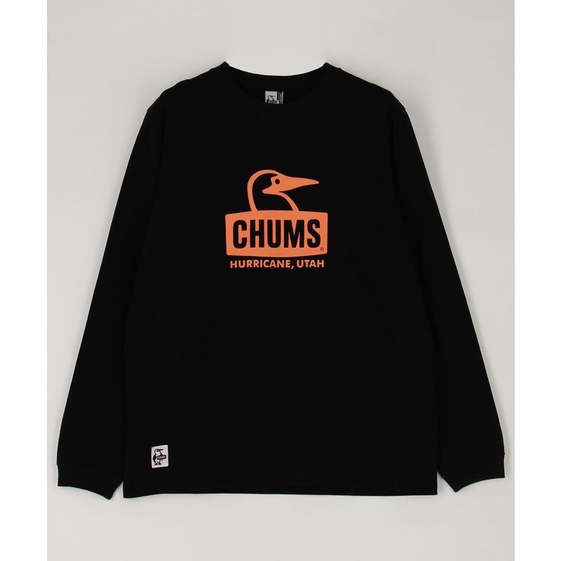 CHUMS คลาสสิกโลโก้พิมพ์เสื้อยืดแขนยาวผ้าฝ้าย 100% Retro รูปแบบผู้ชายและผู้หญิง Super Street Headwear