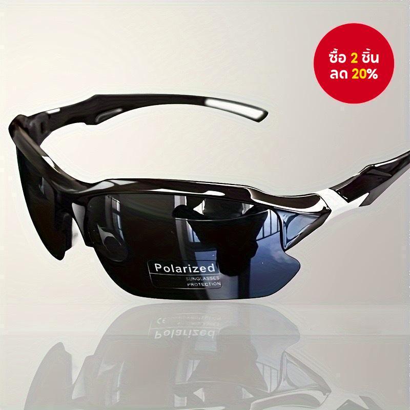 แว่นตากันแดดกีฬาโพลาไรซ์สําหรับผู้ชายสําหรับขี่จักรยานตกปลาป้องกันรังสียูวีแฟชั่น