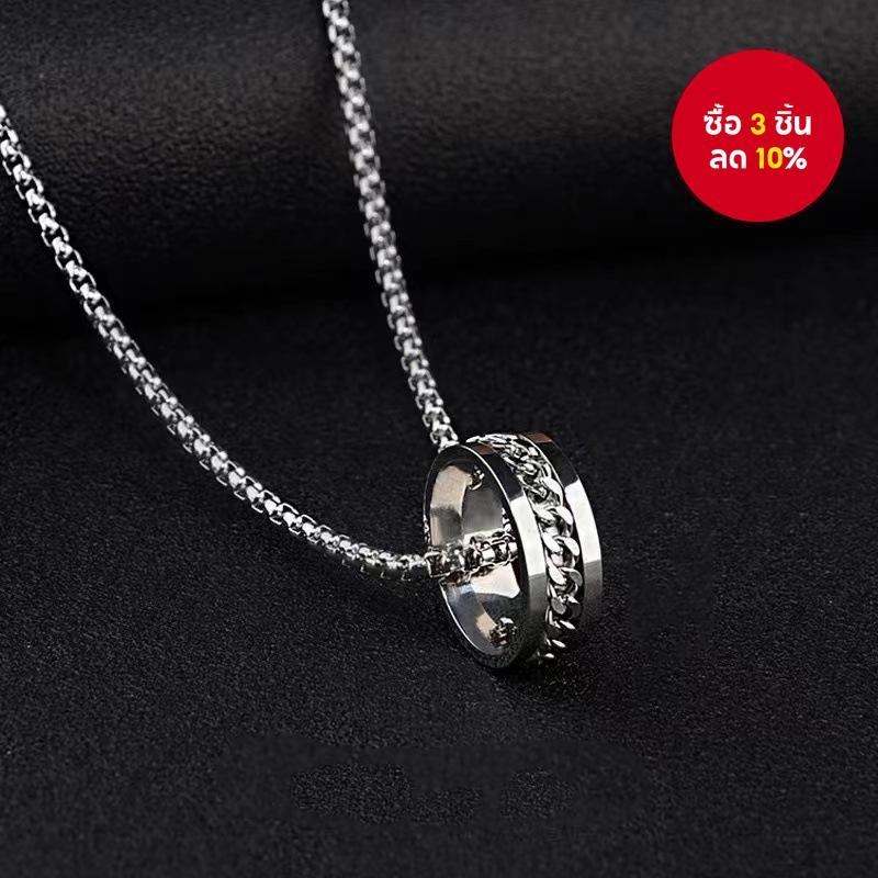 สร้อยคอโซ่งูเหล็กไทเทเนียมเครื่องประดับฮิปฮอปย้อนยุคจี้ยาวไม่จางหายสําหรับผู้ชายผู้หญิง