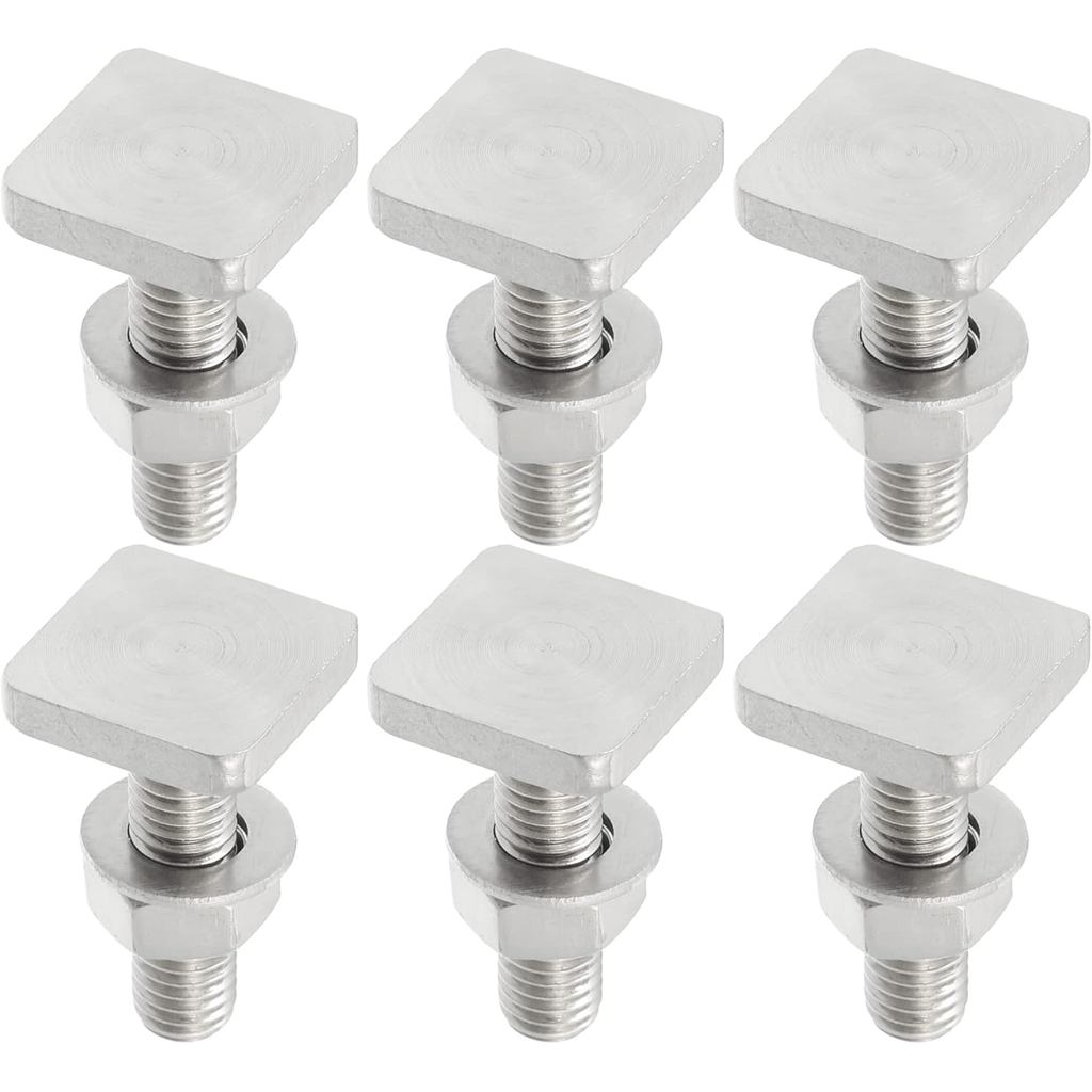 Car Roof Rack T Shaped Slot Bolt M8 W/Nuts Washer T Shaped Track Bolts Roof Rack Cargo Carrier Bolt 