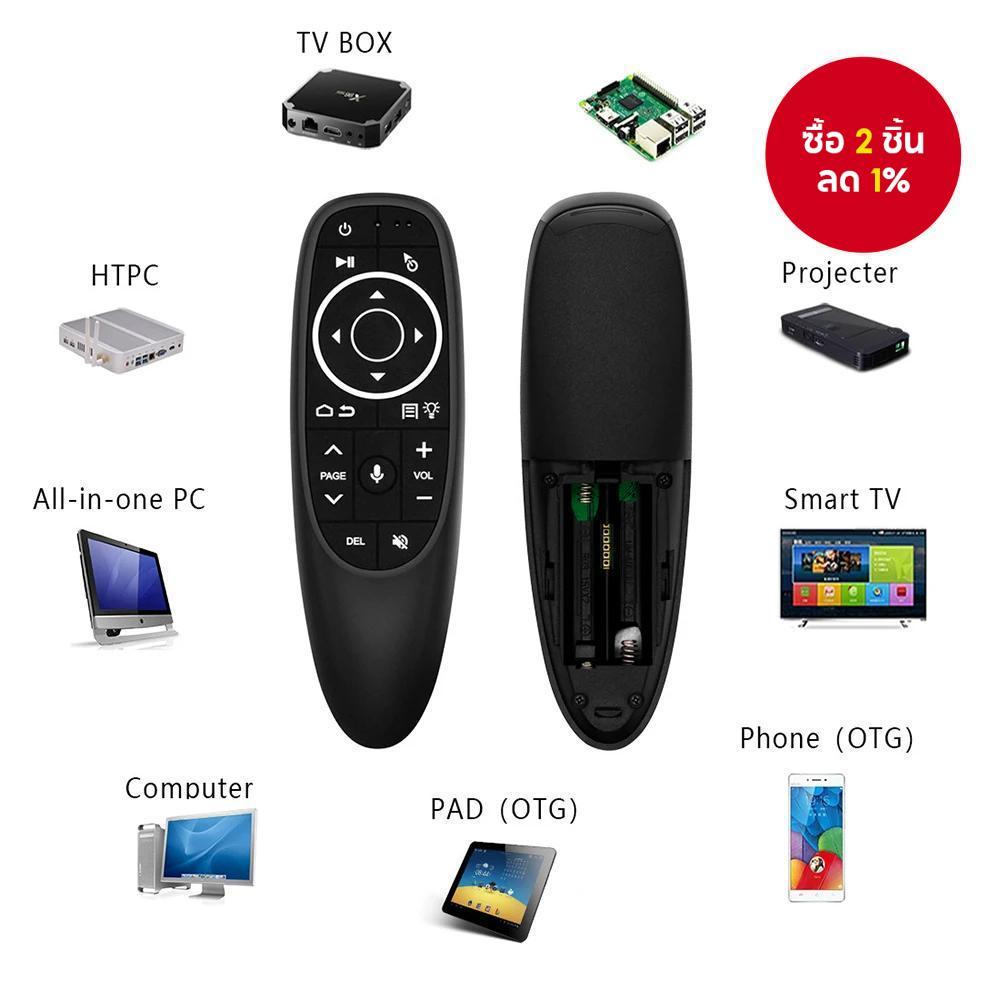 รีโมทคอนโทรลไร้สายแบบเสียง New G10S/G10S Pro Air Mouse 2.4G IR แบบเรียนรู้ สำหรับ H96 MAX X88 PRO X9