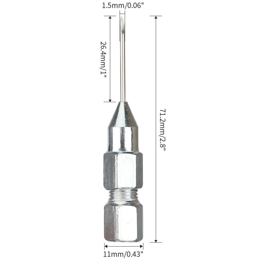 【COD+ส่งฟรี】หัวอัดจารบีปลายเข็ม 5/10pcs เกลียวใน อะแดปเตอร์หัวฉีดจาระบี หัวฉีดจาระบีแบบเกียวใน ถอดได้ แบบเข็ม - รูปที่ 7