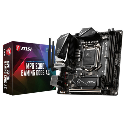MSI MPG Z390i เมนบอร์ด Gaming Edge AC LGA1151 DDR4 SDRAM Intel Z390 Mini ITX เมนบอร์ด