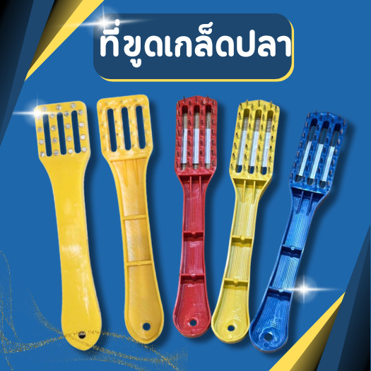 ที่ขูดเกล็ดปลา อุปกรณ์ขอดเกล็ดปลา ที่ขอดเกล็ดปลา ขูดหน่อไม้ ไม้ที่ขูดเกล็ดปลาหัวตะปู แข็งแรง ขนาดใหญ่ คละสี