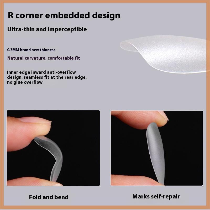 เล็บปลอม แบบสั้น เนื้อแมตต์ สําหรับต่อเล็บเจล UV DIY 420 ชิ้น - รูปที่ 2