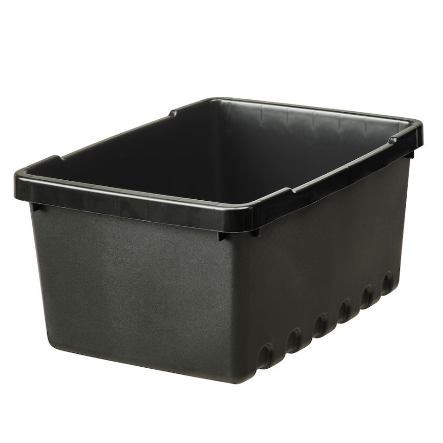 (IK) UPPSNOFSAD กล่องเก็บของ สีดํา 25x17x12 cm/3.5 l