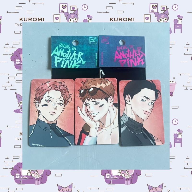 พร้อมส่ง bomtoon สินค้ามังงะเกาหลี Bomtoon Flash Photocard Mingtai หนึ่งคู่สามชิ้น (สุ่มให้กระเป๋าเด