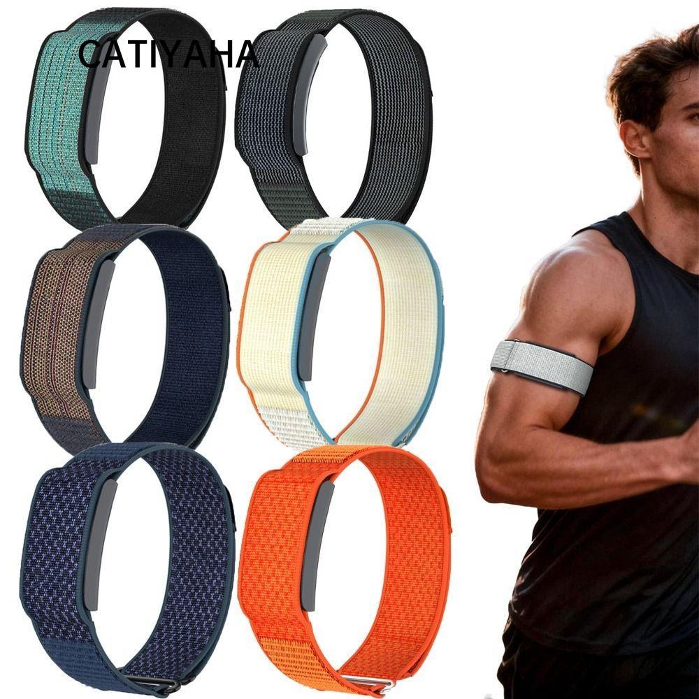 CATIYAHA Sport Band, Loop Design Nylon Fitness Tracker Strap, Adjustable Breathable 22mm Bicep Band 